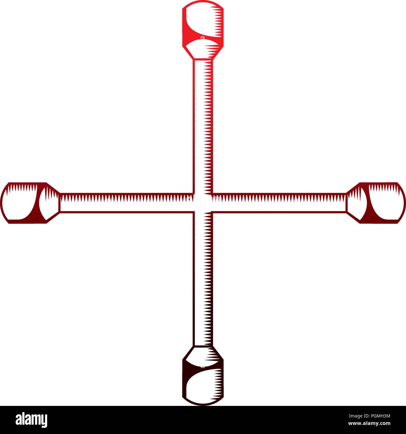 cross piece mechanical icon Stock Vector Image & Art - Alamy