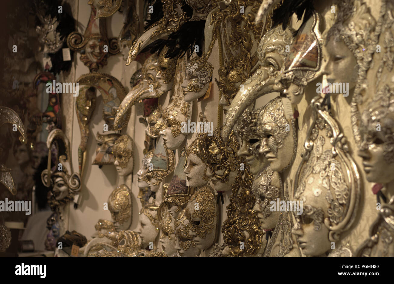 ancient Venetian masks Stock Photo - Alamy