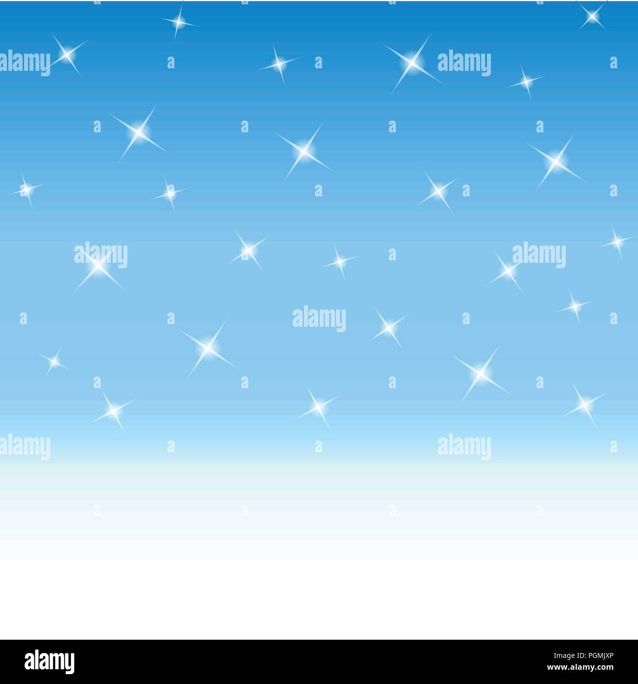 Christmas blue background with white snowflake vector illustration ...