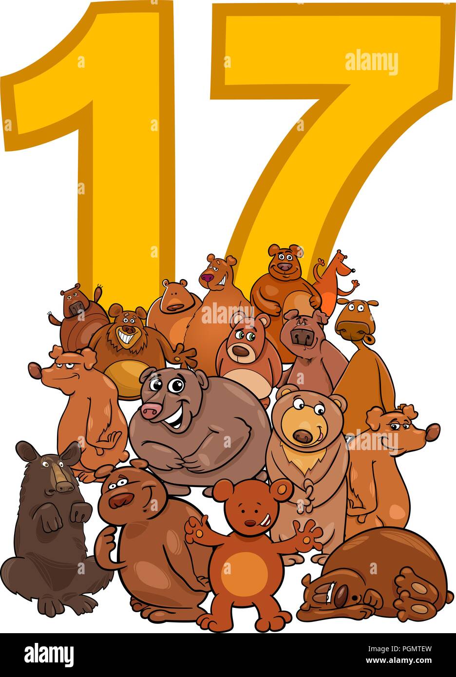 cartoon-illustration-of-number-seventeen-and-bear-characters-group-PGMTEW.jpg