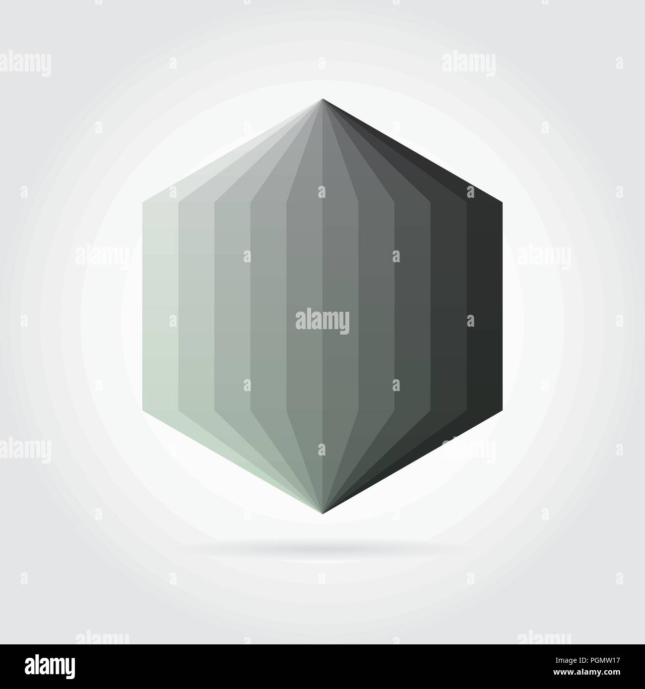 Smooth color gradient hexagon icon logo. Vector illustration for your ...