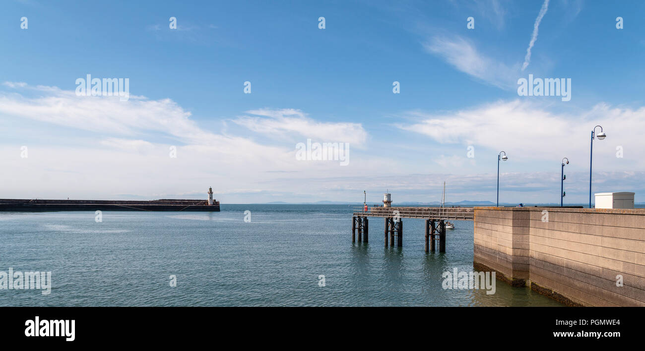 An image of the quayside at Whitehaven taken on a warm summers day, Cumbria, England, UK Stock Photo