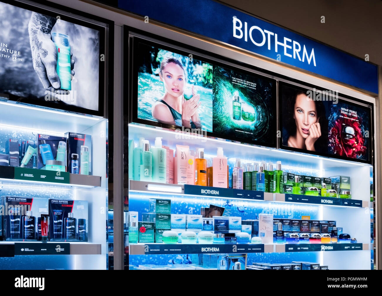 LONDON, UK - AUGUST 31, 2018: Biotherm 