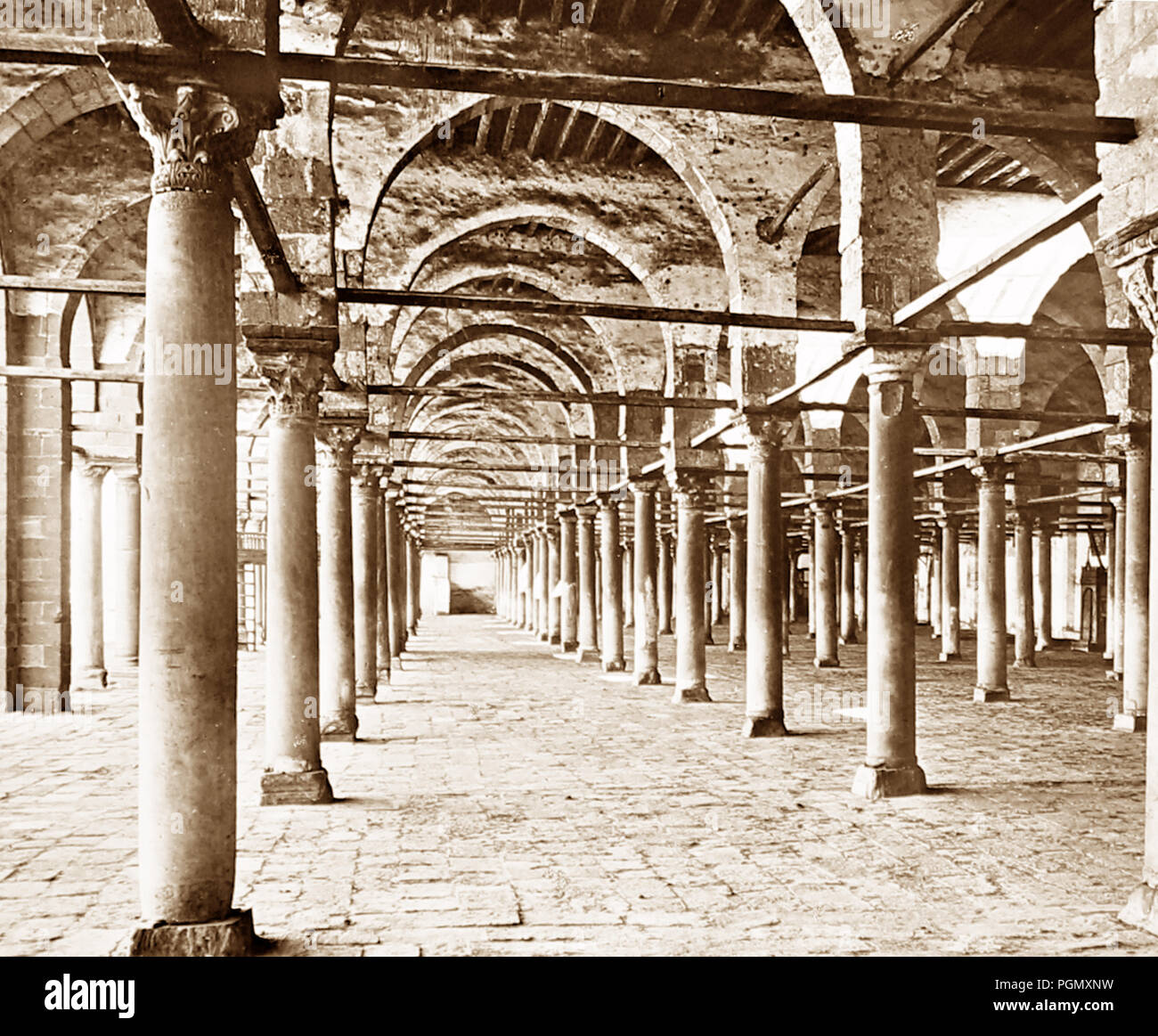 Mosque of Amer, Cairo, Egypt, Victorian period Stock Photo