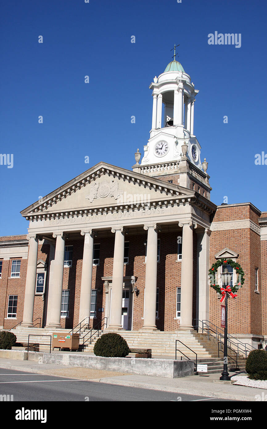 Bedford, VA, USA. Bedford County Courthouse, built in 1930. Stock Photo