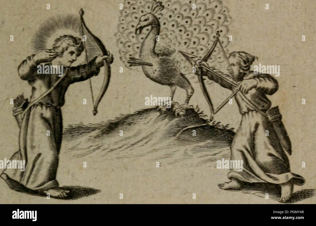 Les emblemes d'amour diuin et humain ensemble : expliquez par des vers françois' (1640) Stock Photo