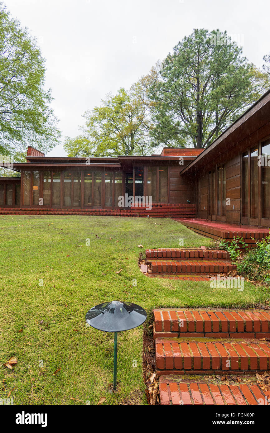 Exterior of the Rosenbaum House, designed by Frank Lloyd Wright, Florence, Alabama Stock Photo