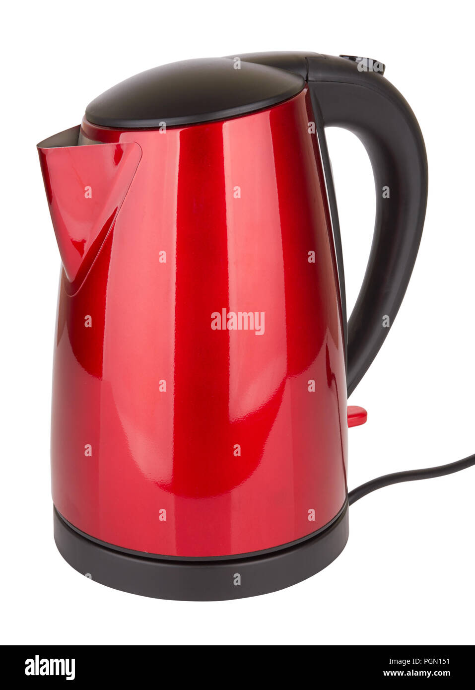 plastic electric kettle isolated on white background Stock Photo
