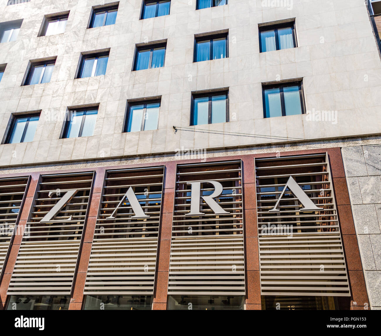 Zara trademark hi-res stock photography and images - Alamy