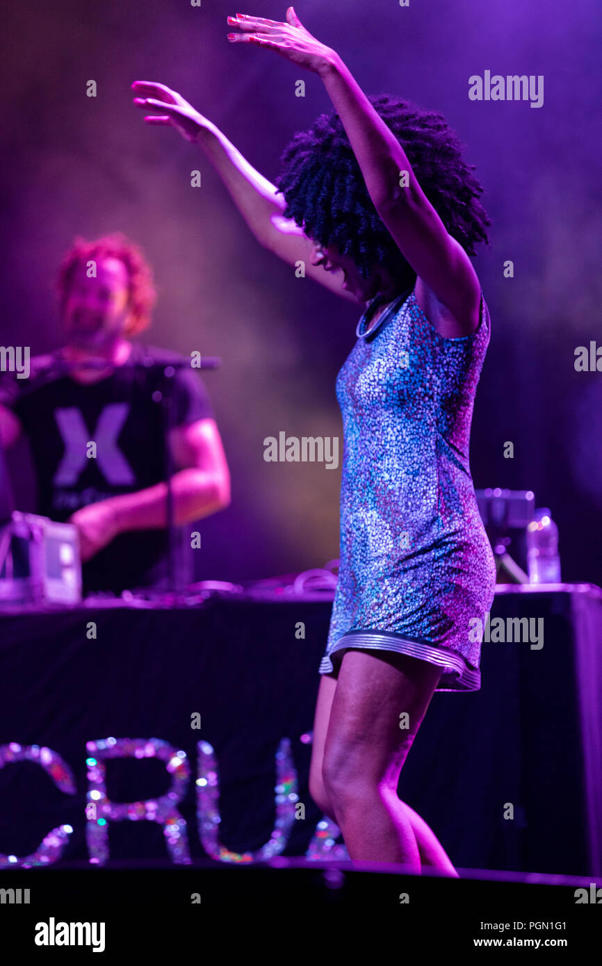 Canada,Quebec,Montreal, Montreal Jazz Festival, the Brazilian singer "DaCruz" Stock Photo