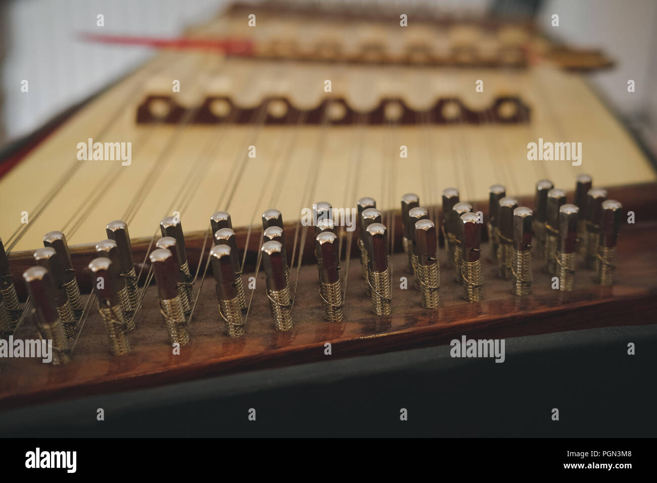dulcimer. Thai traditional purcussion folk music instrument Stock Photo