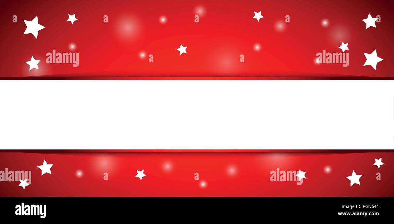Christmas red and white background with white starsvector illustration EPS10 Stock Vector