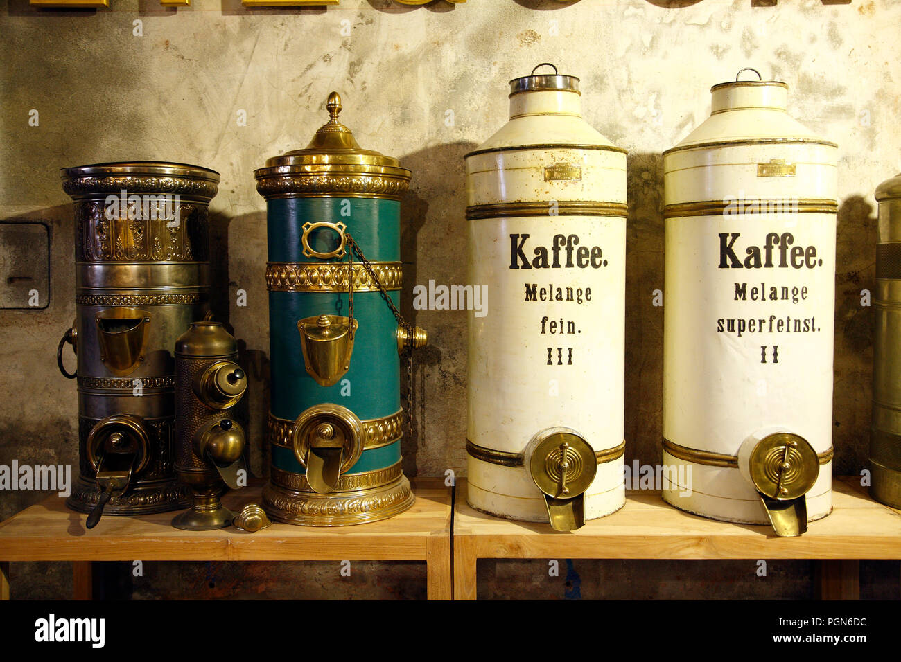 Coffee museum,  Warehouse district, Hamburg, Germany, Europe Stock Photo