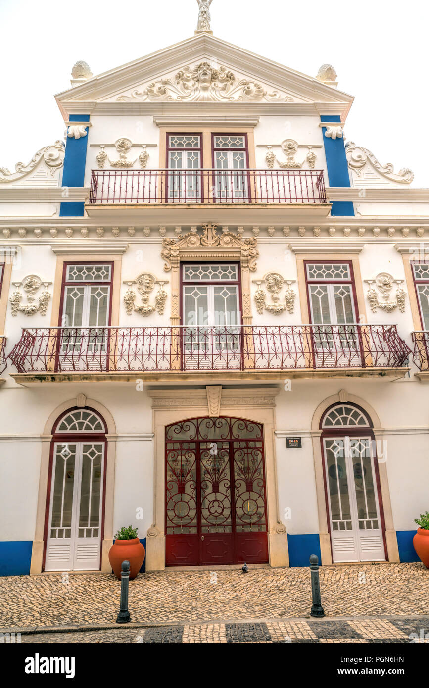 Old Typical Portuguese house in Ericeira Portugal Stock Photo