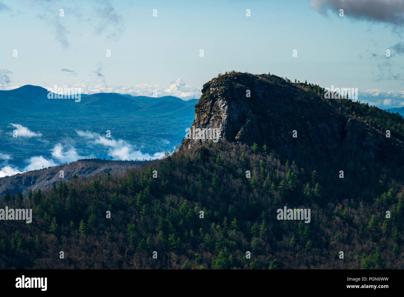 Table Rock, North Carolina Closeup. Blue Ridge Parkway Mountain