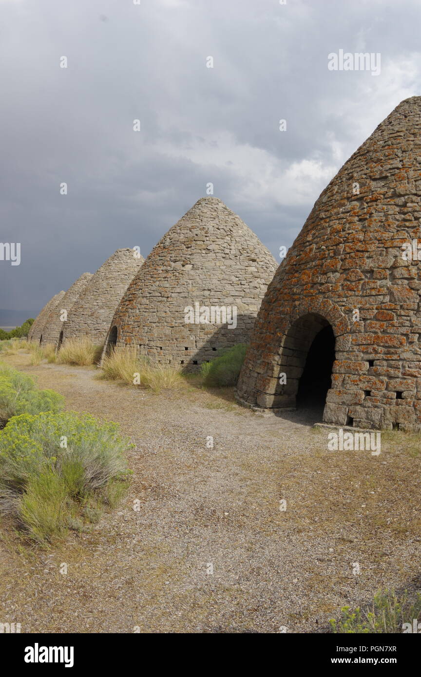Ward Charcoal Ovens State Park Nevada Stock Photo Alamy