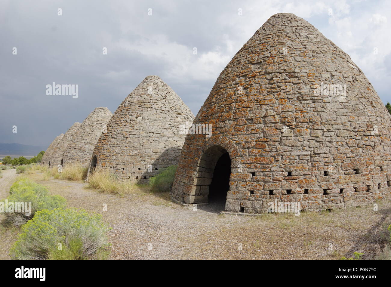 Ward Charcoal Ovens State Park Nevada Stock Photo Alamy