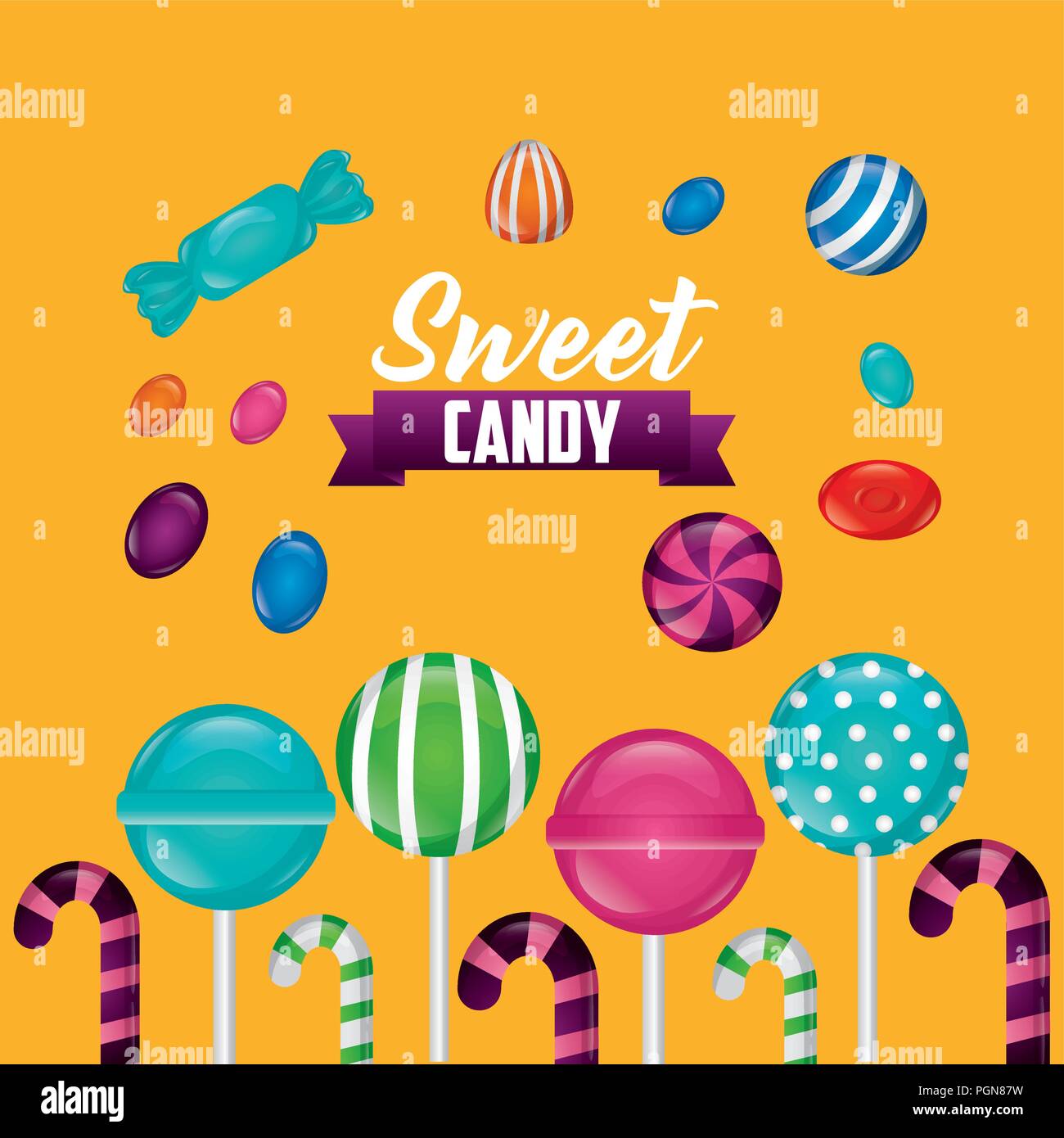 sweet candy concept Stock Vector Image & Art - Alamy
