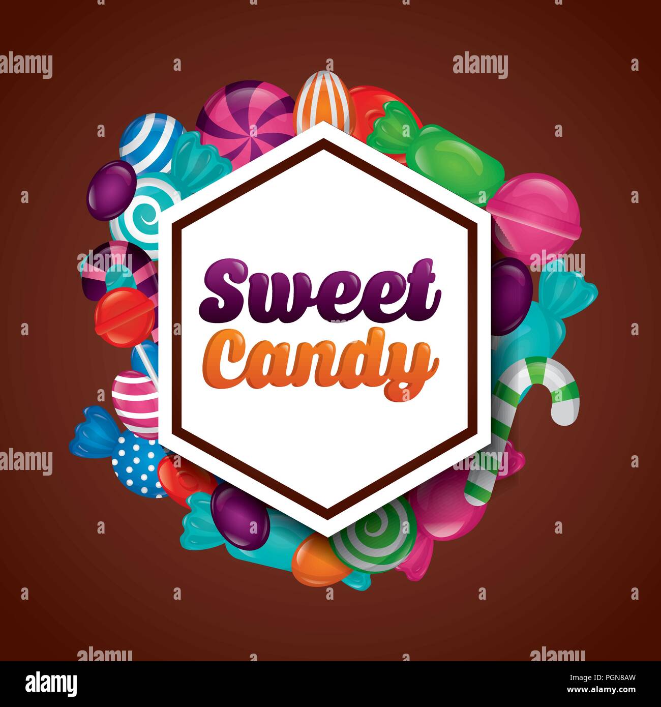 sweet candy concept Stock Vector Image & Art - Alamy