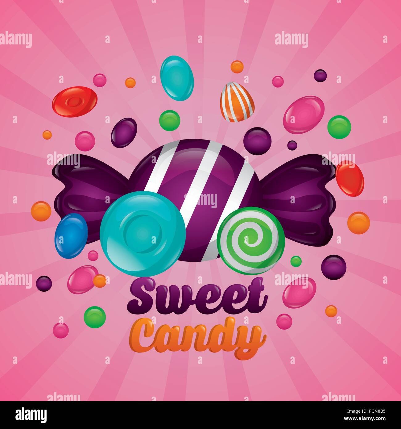 sweet candy concept Stock Vector Image & Art - Alamy