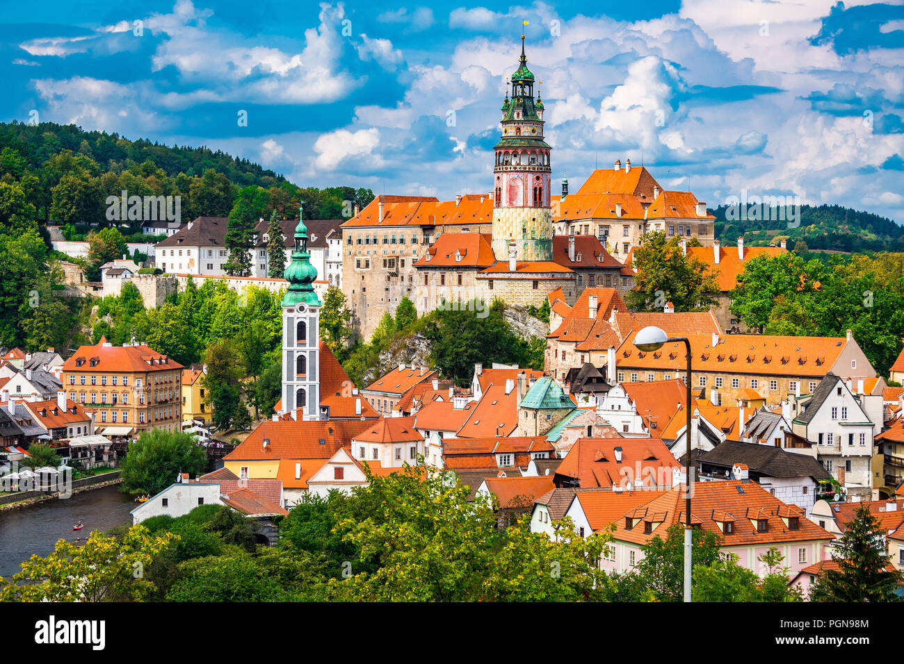 Český Krumlov is a town in the South Bohemian Region of the Czech ...