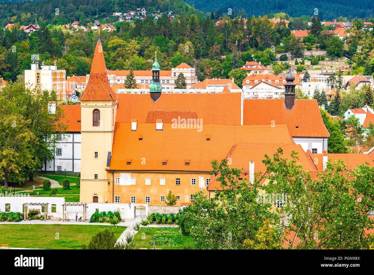 The Minorite Monastery in Český Krumlov, Czech Republic Stock Photo