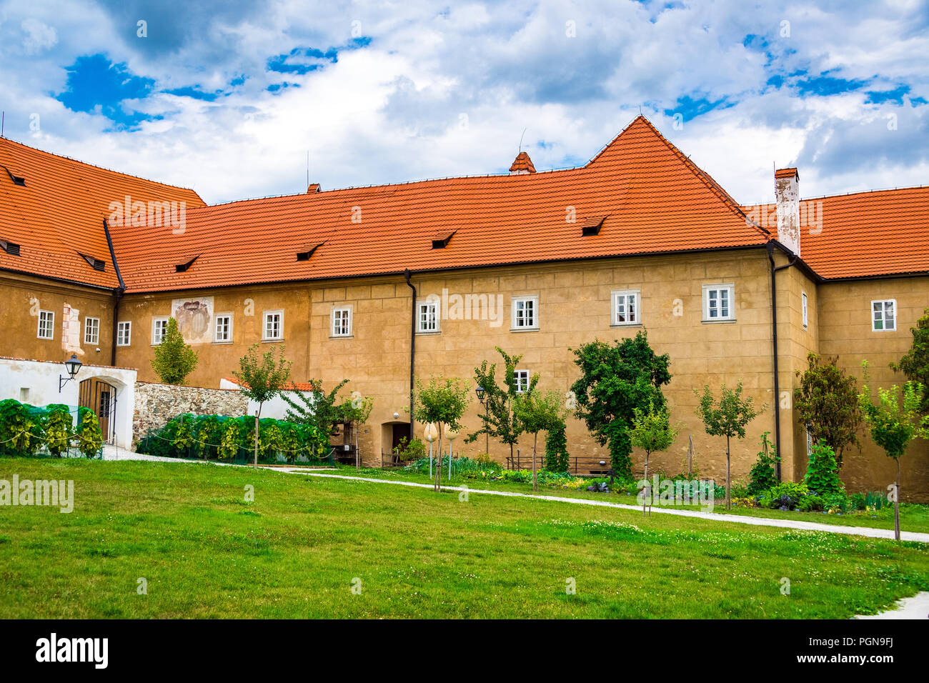 The Minorite Monastery in Český Krumlov in the Czech Republic Stock Photo