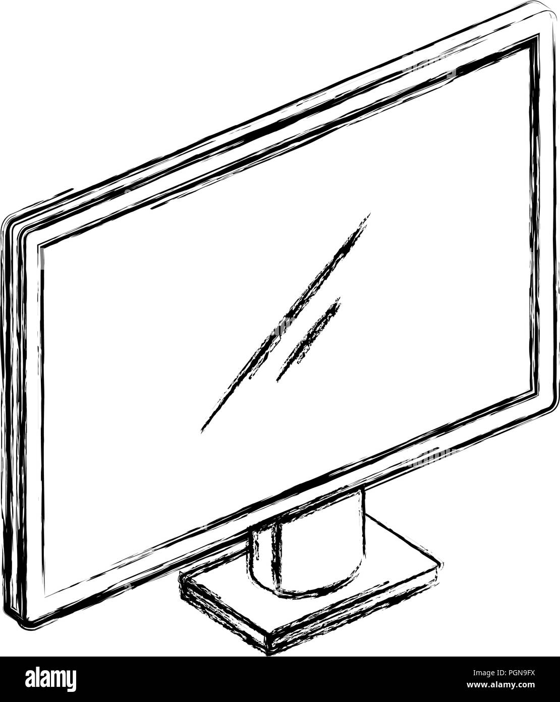 computer display isolated icon vector illustration design Stock Vector ...