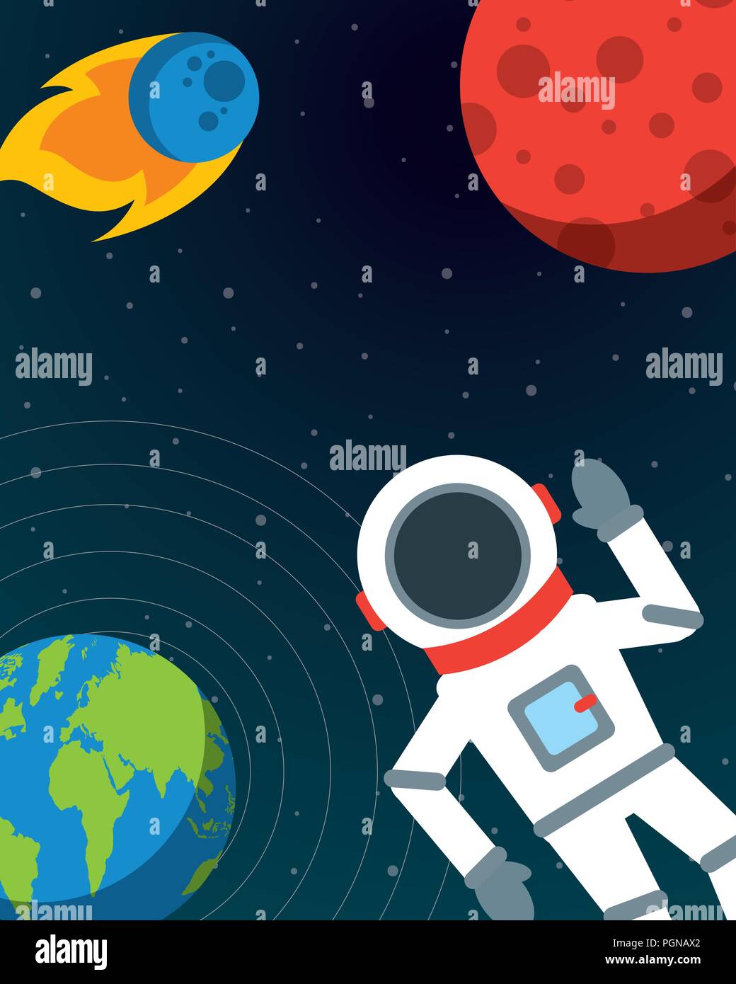 space solar system concept Stock Vector Image & Art - Alamy