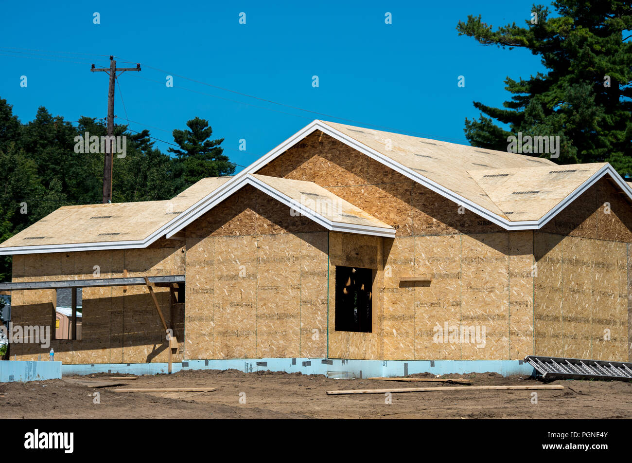 House under construction Stock Photo