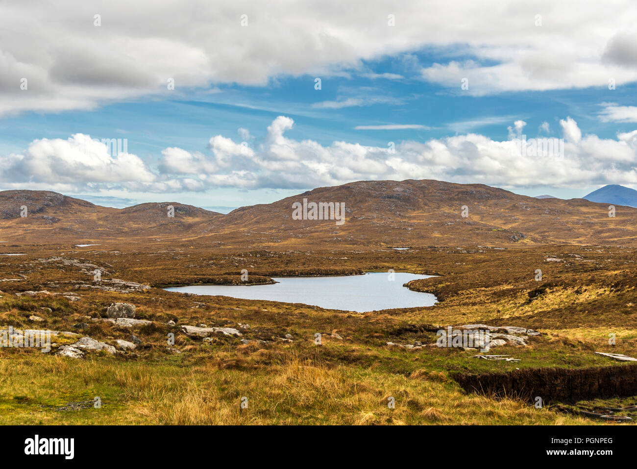 views of the moorland landscape in Isle of Lewis, Scotland Stock Photo ...