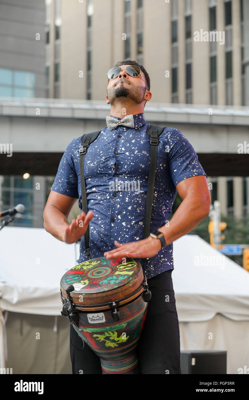 TORONTO, CANADA - AUGUST 4, 2018: TASTE OF THE MIDDLE EAST FESTIVAL. Stock Photo