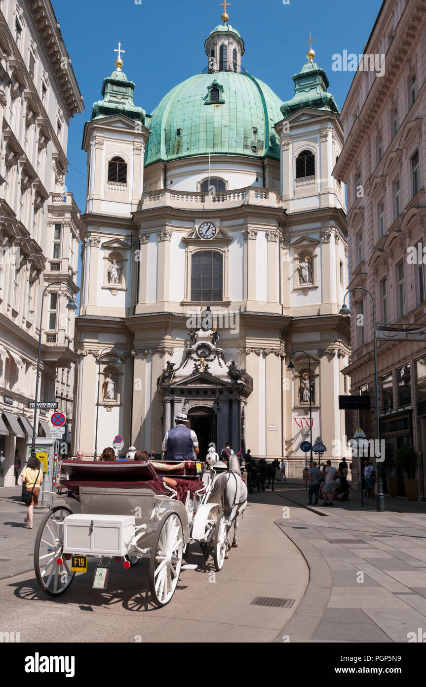 St. Peter's Catholic Church, Vienna, Austria Stock Photo