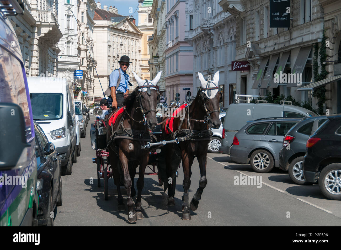 Vienna horse carriage, Vienna, Austria Stock Photo