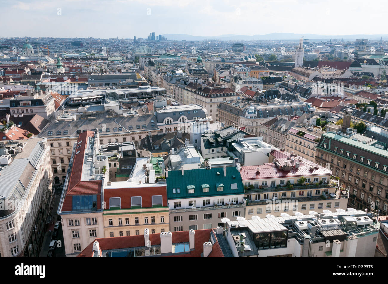 View from St. Stephen's Cathedral, Vienna, Austria Stock Photo