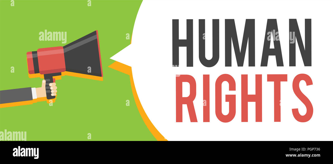 Write Human Rights Handwriting text writing Human Rights. Concept meaning Moral Principles ...
