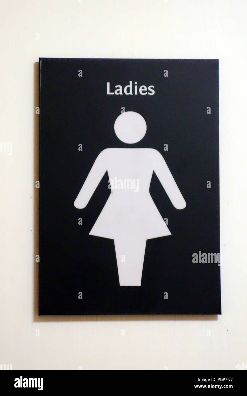 Ladies Public Toilet signs Stock Photo - Alamy