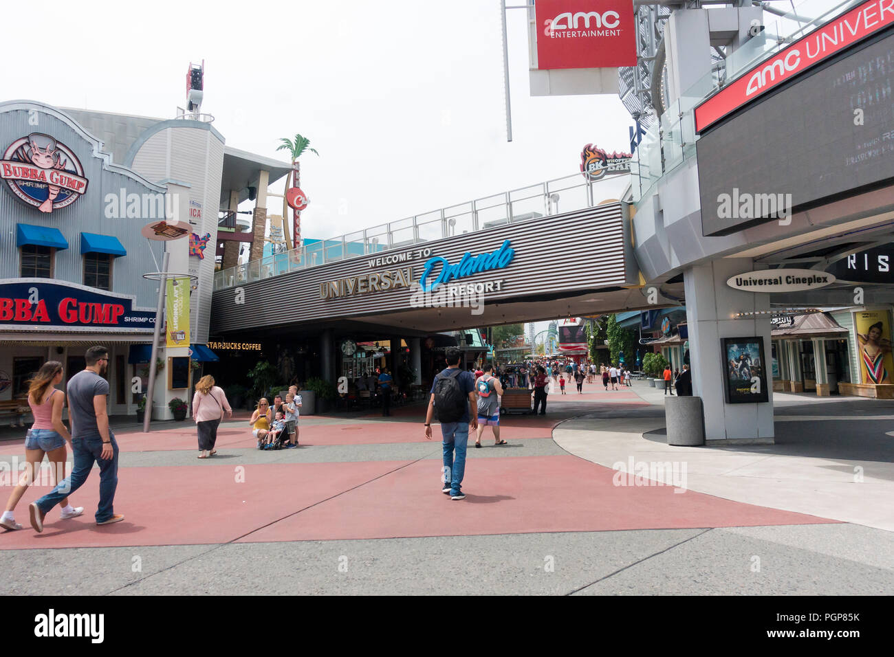 Entrance to Universal Studios Orlando - Orlando, Florida USA Stock Photo