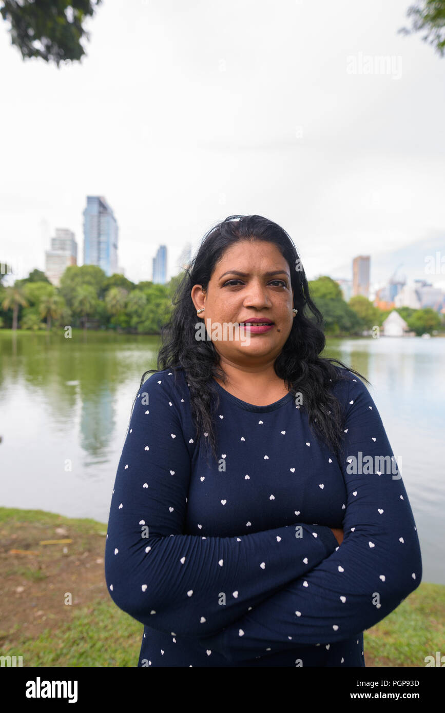 Indian girl portrait park hi-res stock photography and images - Alamy