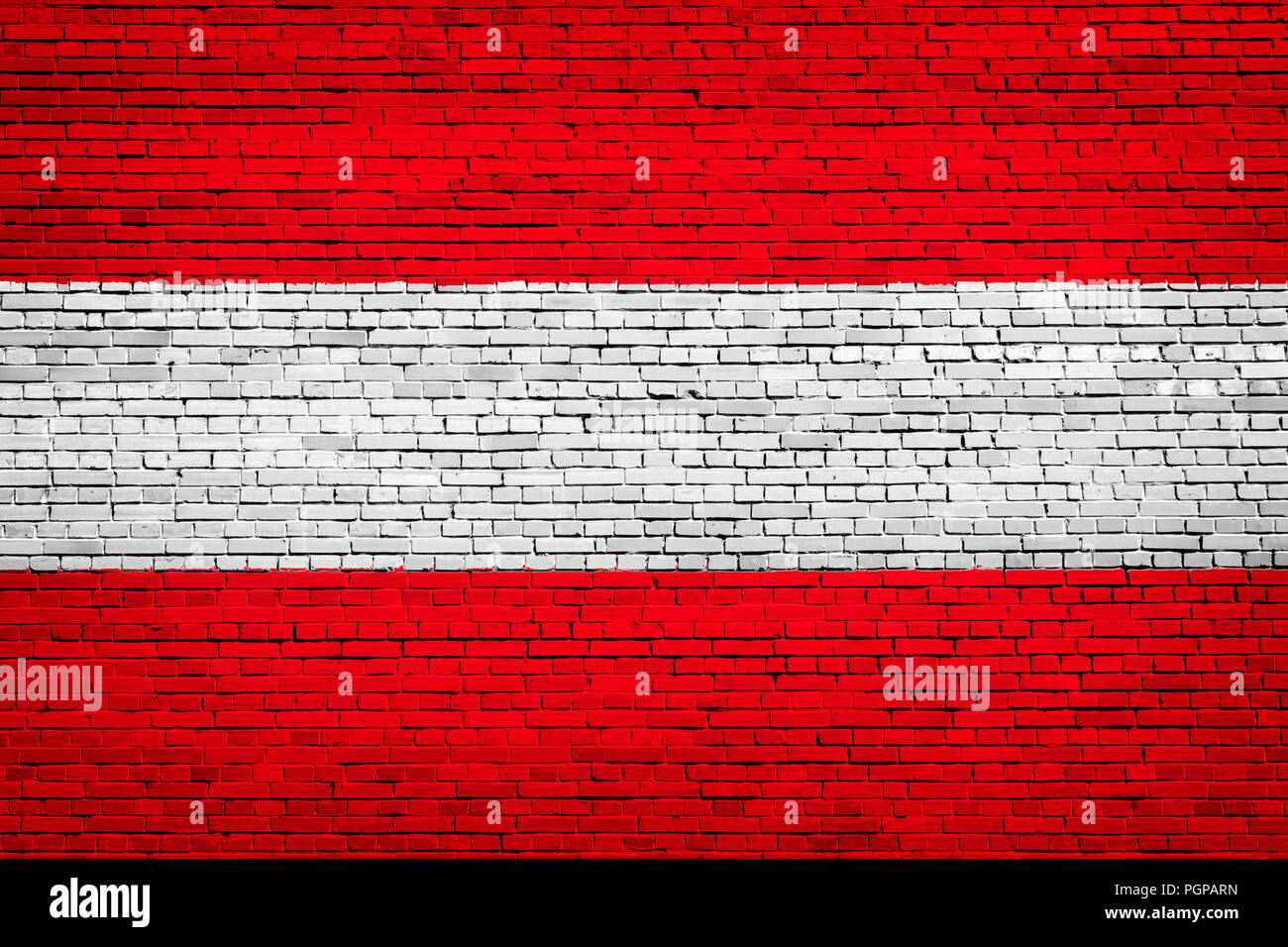 National flag of Austria on a brick background Stock Photo - Alamy