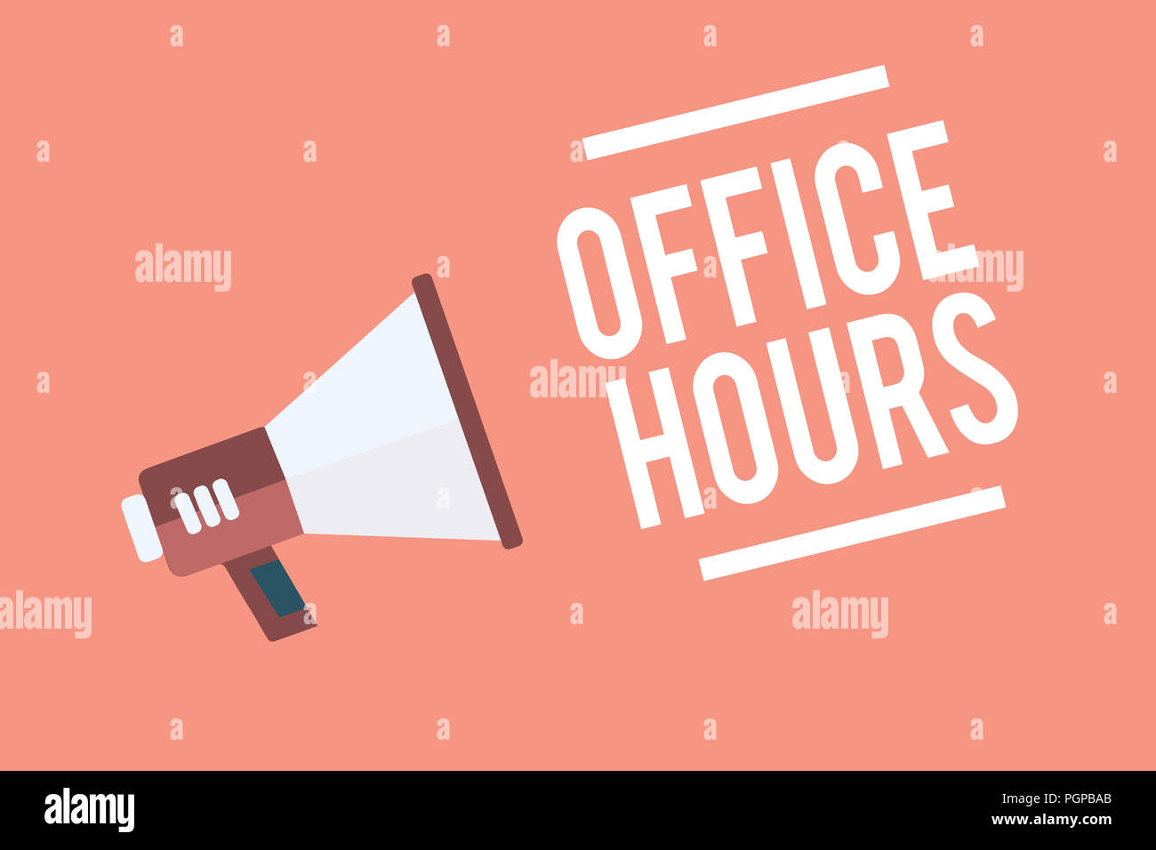 Text sign showing Office Hours. Conceptual photo The hours