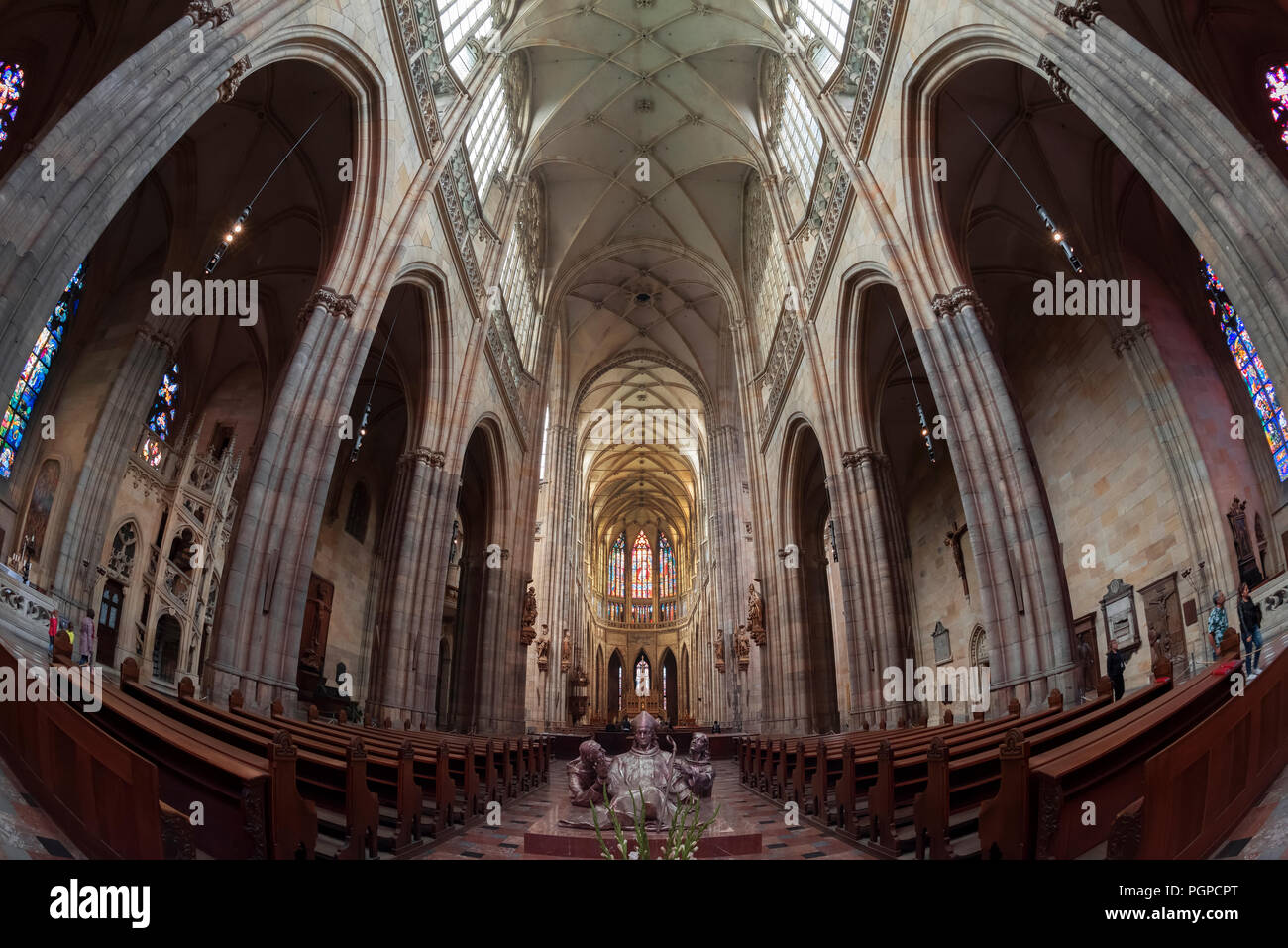 Interior of St. Vitus Cathedral, Prague, Czech Republic Stock Photo - Alamy