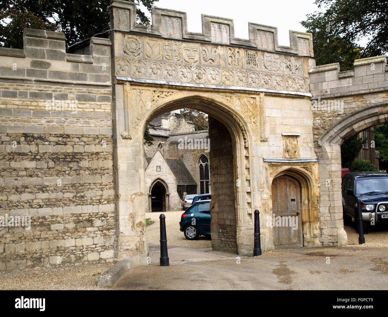 Archway leading the cathedral in Peterborough, Cambridgeshire, England, UK Stock Photo Alamy