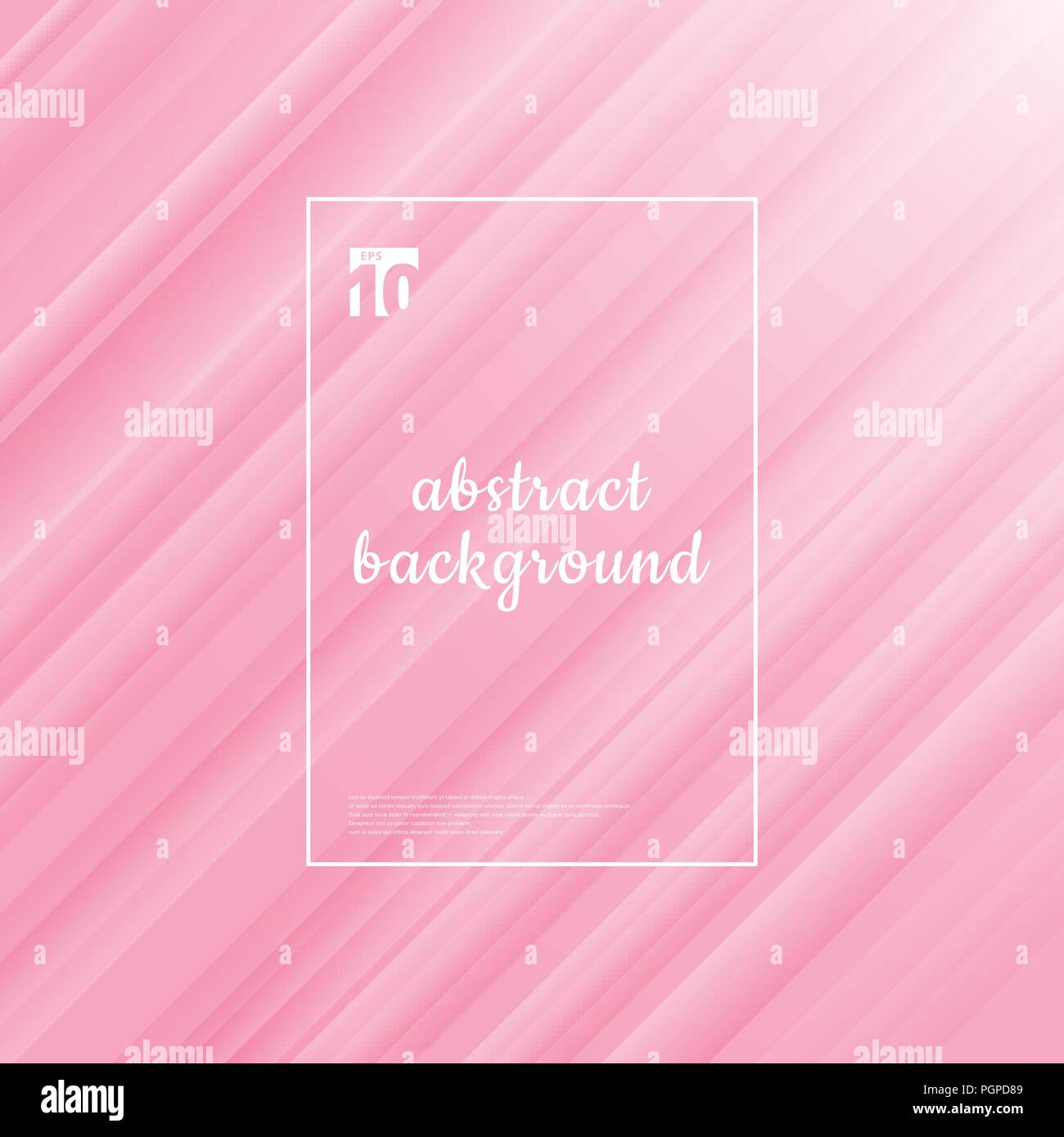 Pink background and texture. Abstract motion striped diagonal line. Vector illustration Stock Vector