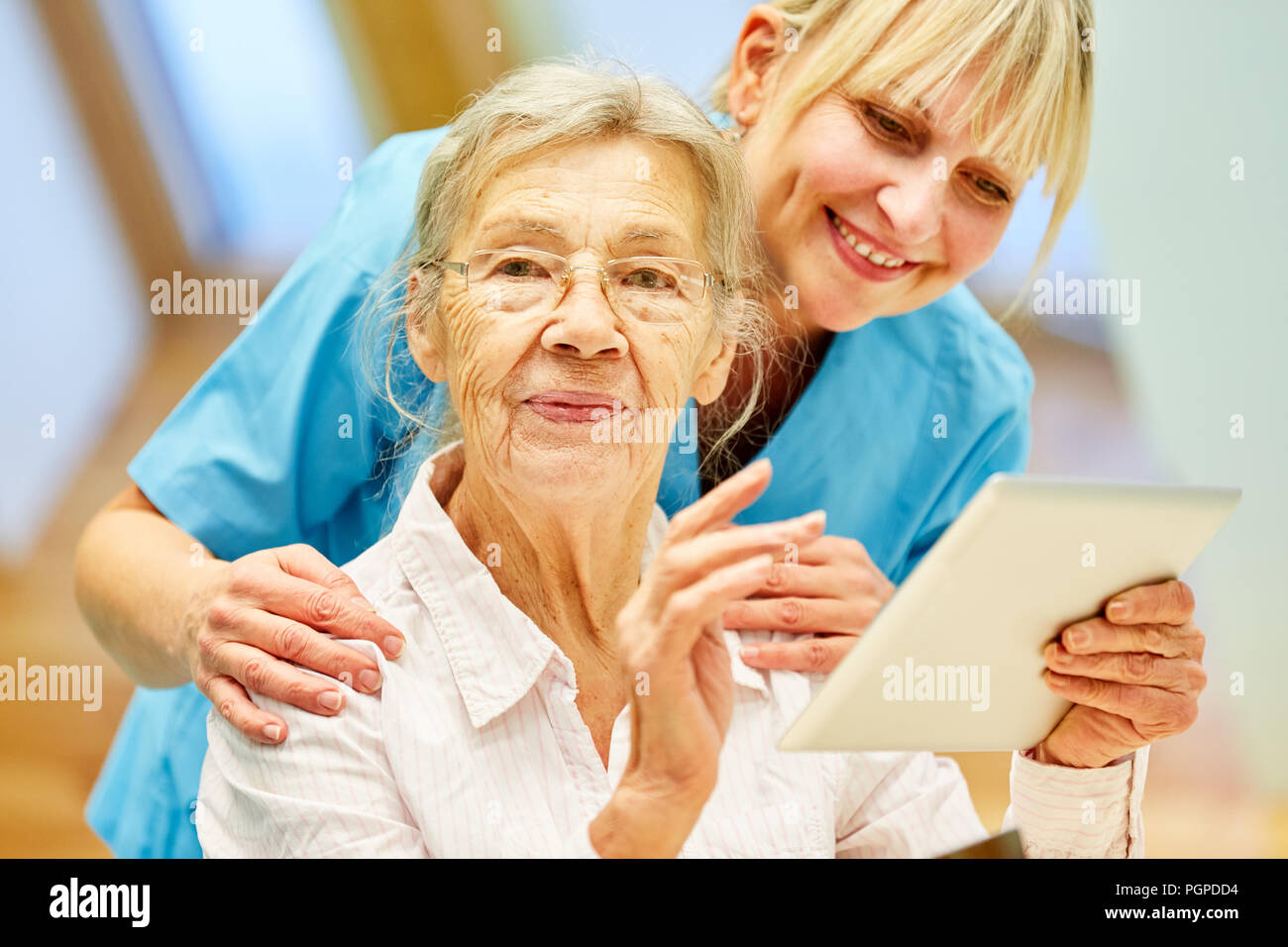 Old people assisted living hires stock photography and images Alamy