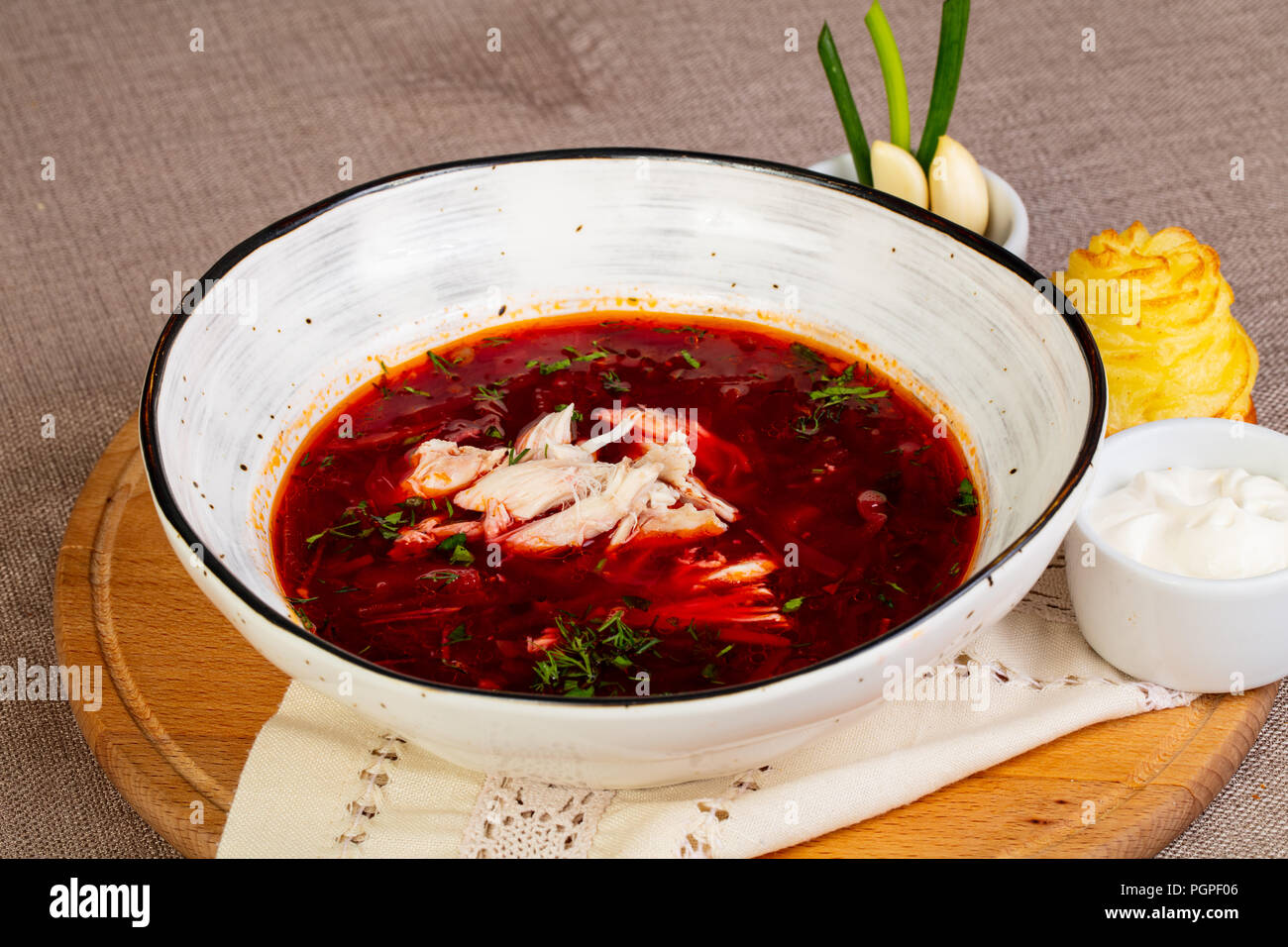 Kırmızı lahana lezzetli borsch Kırmızı lahana lezzetli borsch
