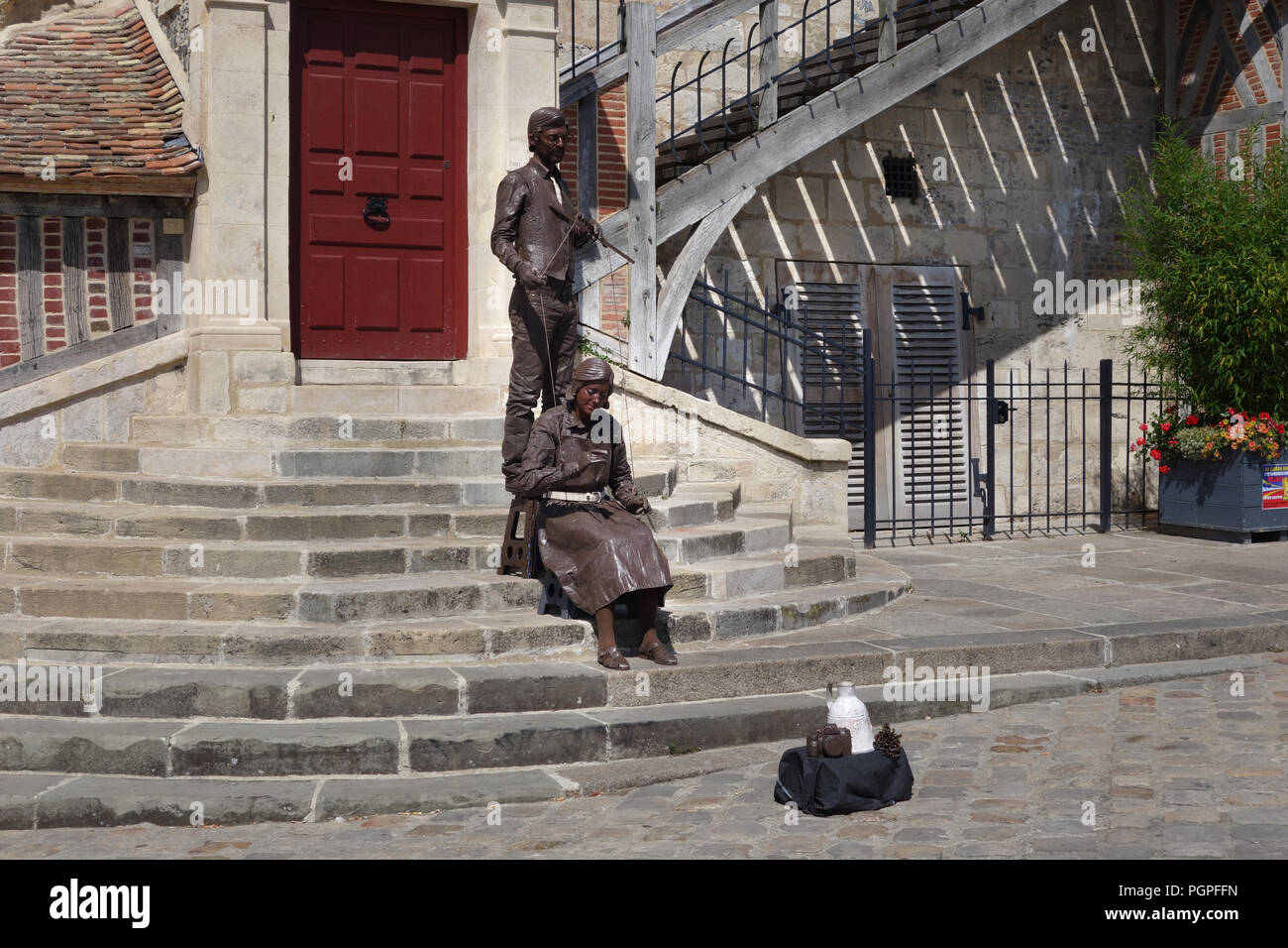 Honfleur Normandy Statue High Resolution Stock Photography and Images ...