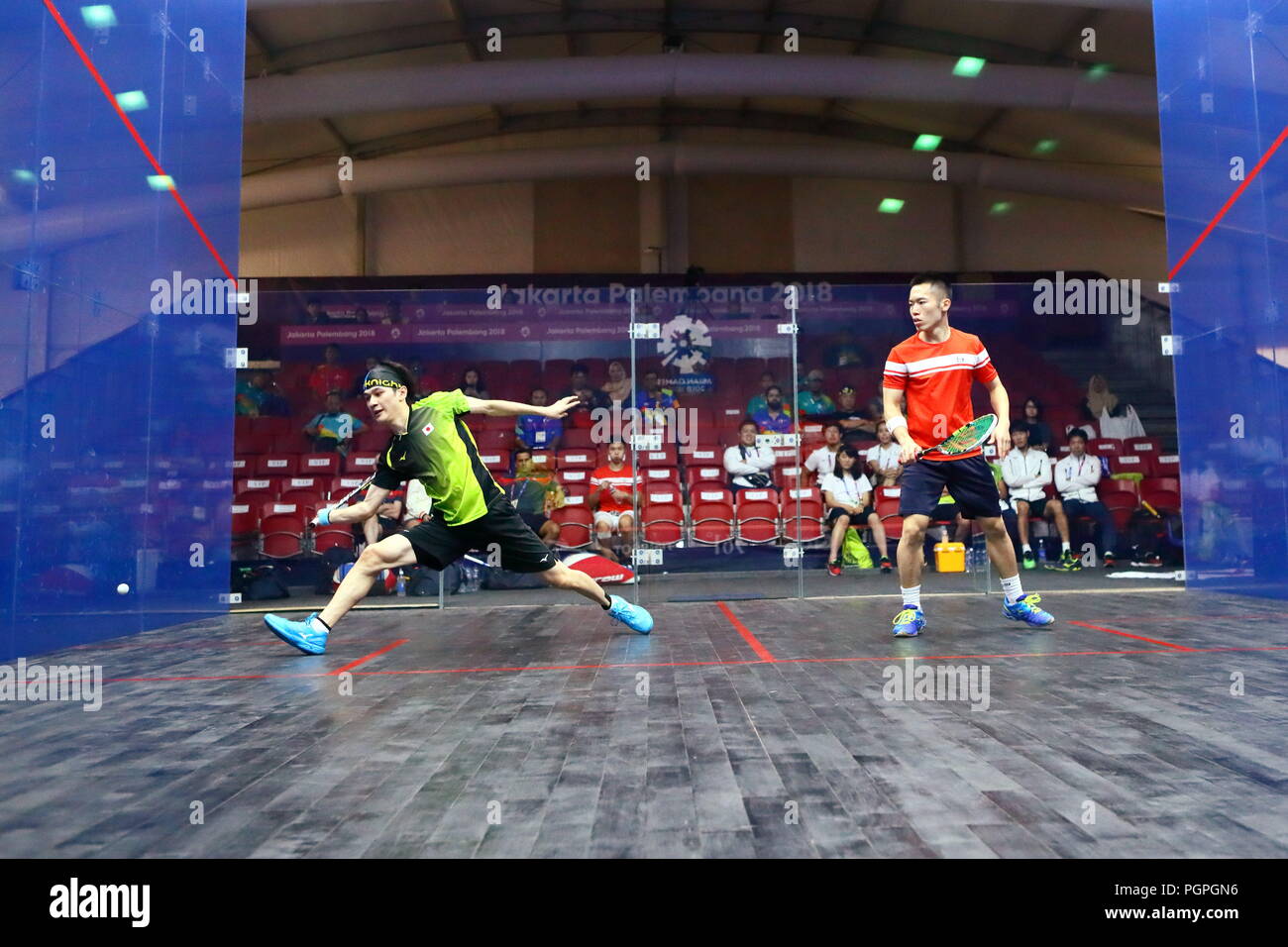 Jakarta, Indonesia. 27th Aug, 2018. Ryunosuke Tsukue (JPN) Squash Men