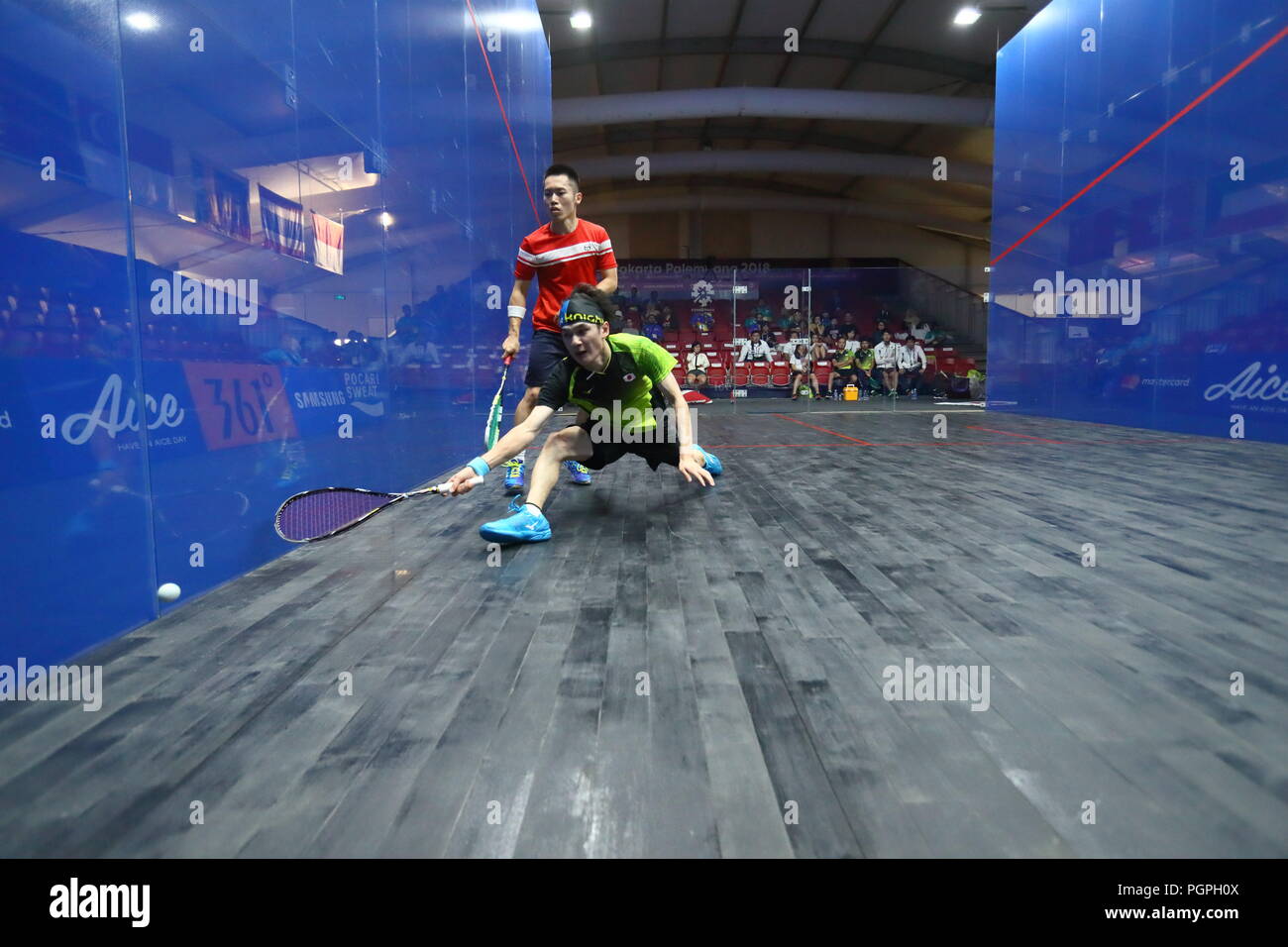 Jakarta, Indonesia. 27th Aug, 2018. Ryunosuke Tsukue (JPN) Squash Men