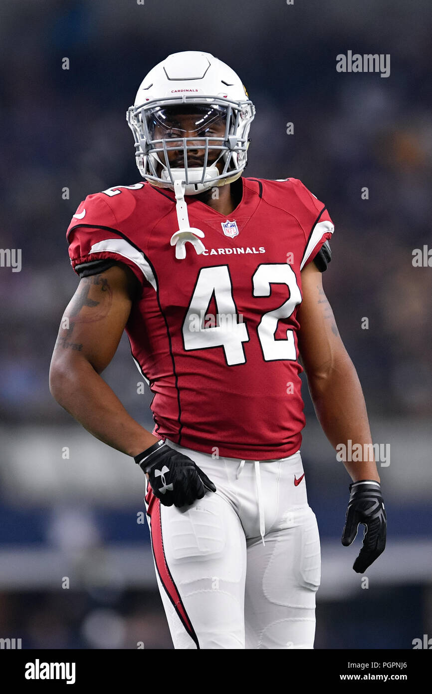 August 26, 2018: Arizona Cardinals center Mason Cole (64) during the first  half of the NFL football game between the Arizona Cardinals and the Dallas  Cowboys at AT&T Stadium in Arlington, Texas.